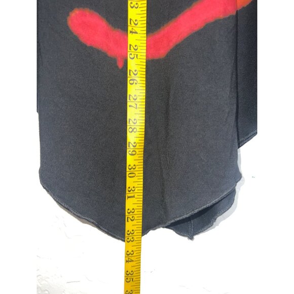 Kokomo Unlimited Tie-Dye Black Poncho Top With Multicolor Spiral Design One Size - Picture 7 of 12